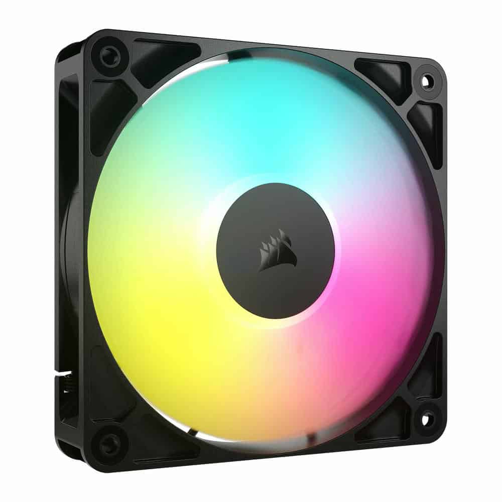 (image for) Corsair RS120 ARGB PWM 120mm Fan - Simplified Control - Daisy-Chain 4-Pin PWM